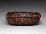 Fruit Tray (Morikago) with Antique Bamboo Arrows, Tanaka Kōsai (Japanese, 1912–1993), Smoked timber bamboo, antique bamboo arrows with lacquer and gold leaf, and rattan, Japan
