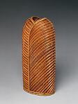 Sacred Trees Flower Basket (Hanakago), Tanioka Shigeo (Japanese, born 1949), Smoked timber, dwarf, and Takano bamboo, Japan