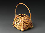 Sozen Flower Basket, Shōno Shōunsai (Japanese, 1904–1970), Kurochiku and rattan, Japan