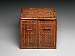 Cabinet for Sencha Tea Ceremony (Kikyoku), Suemura Shōbun (Japanese, 1917–2000), Black bamboo and rattan, Japan