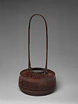 Prosperous Peony Basket (Botan hanakago), Tanabe Chikuunsai II (Japanese, 1910–2000), Timber bamboo, rattan, and lacquer, Japan