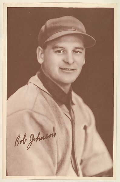 Bob Johnson, from the Goudey Premiums series (R303-A) issued by the Goudey Gum Company to promote Diamond Stars Gum, Issued by the Goudey Gum Company, Commercial lithograph 