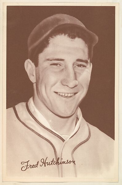 Fred Hutchinson, from the Goudey Premiums series (R303-A) issued by the Goudey Gum Company to promote Diamond Stars Gum, Issued by the Goudey Gum Company, Commercial lithograph 