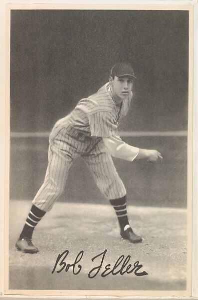 Bob Feller, from the Goudey Premiums series (R303-B) issued by the Goudey Gum Company to promote Diamond Stars Gum, Issued by the Goudey Gum Company, Commercial lithograph 