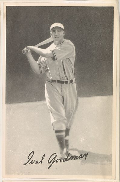 Ival Goodman, from the Goudey Premiums series (R303-B) issued by the Goudey Gum Company to promote Diamond Stars Gum, Issued by the Goudey Gum Company, Commercial lithograph 