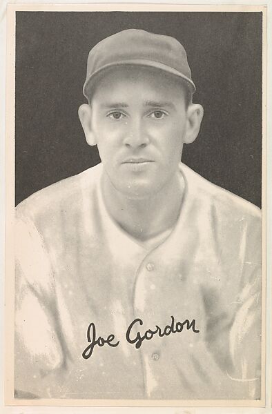 Joe Gordon, from the Goudey Premiums series (R303-B) issued by the Goudey Gum Company to promote Diamond Stars Gum, Issued by the Goudey Gum Company, Commercial lithograph 