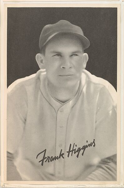 Frank Higgins, from the Goudey Premiums series (R303-B) issued by the Goudey Gum Company to promote Diamond Stars Gum, Issued by the Goudey Gum Company, Commercial lithograph 