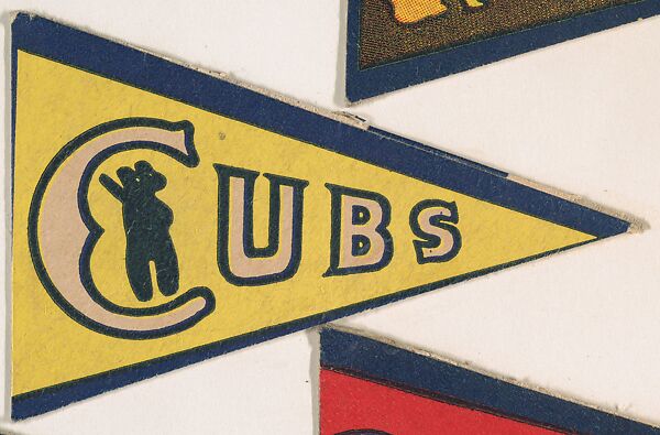 Cubs, from the Baseball and College Pennants series (R307), Commercial lithograph 