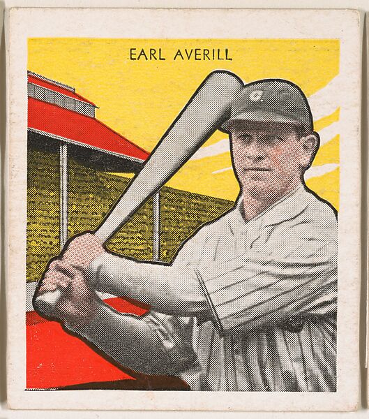 Earl Averill, from the Tattoo Orbit series (R305) issued by the Orbit Gum Company to promote Tattoo Gum, Issued by the Orbit Gum Company, a subsidiary of the William Wrigley Jr. Company, Commercial lithograph 