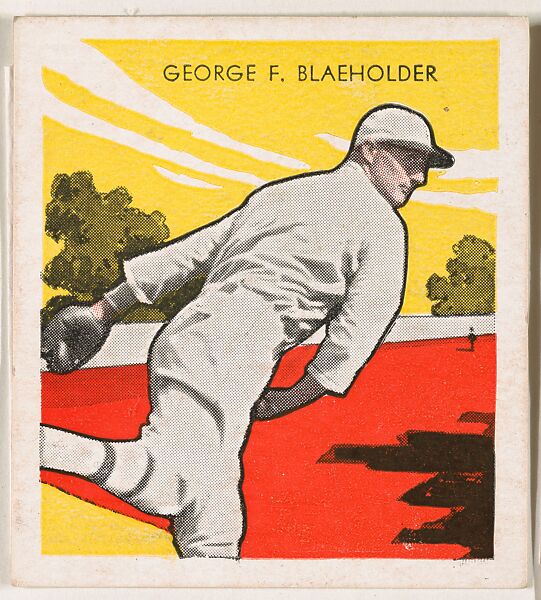 George F. Blaeholder, from the Tattoo Orbit series (R305) issued by the Orbit Gum Company to promote Tattoo Gum, Issued by the Orbit Gum Company, a subsidiary of the William Wrigley Jr. Company, Commercial lithograph 