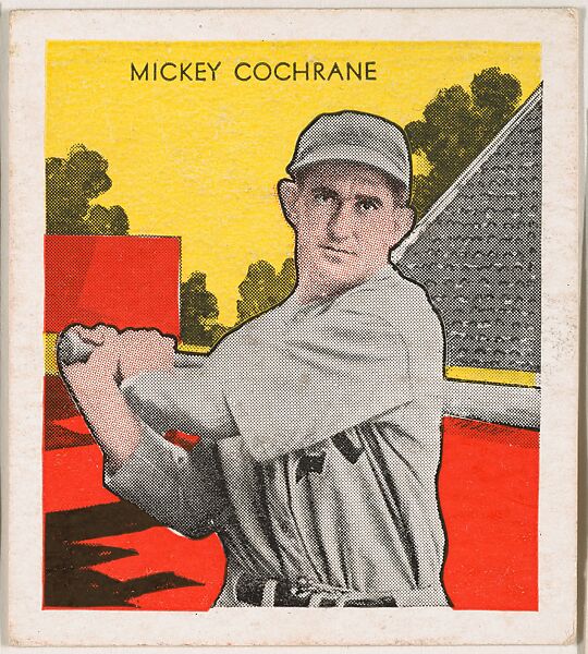 Mickey Cochrane, from the Tattoo Orbit series (R305) issued by the Orbit Gum Company to promote Tattoo Gum, Issued by the Orbit Gum Company, a subsidiary of the William Wrigley Jr. Company, Commercial lithograph 
