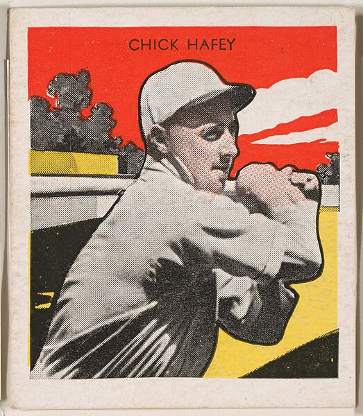 Chick Hafey, from the Tattoo Orbit series (R305) issued by the Orbit Gum Company to promote Tattoo Gum, Issued by the Orbit Gum Company, a subsidiary of the William Wrigley Jr. Company, Commercial lithograph 