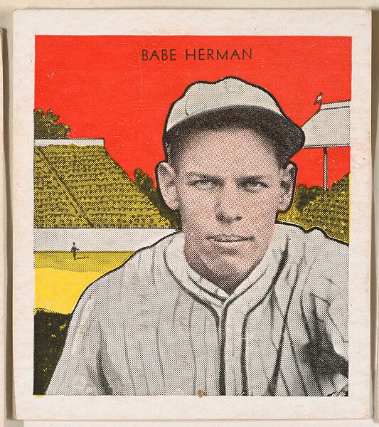 Babe Herman, from the Tattoo Orbit series (R305) issued by the Orbit Gum Company to promote Tattoo Gum, Issued by the Orbit Gum Company, a subsidiary of the William Wrigley Jr. Company, Commercial lithograph 