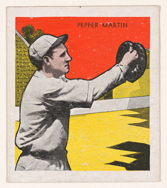 Pepper Martin, from the Tattoo Orbit series (R305) issued by the Orbit Gum Company to promote Tattoo Gum, Issued by the Orbit Gum Company, a subsidiary of the William Wrigley Jr. Company, Commercial lithograph 