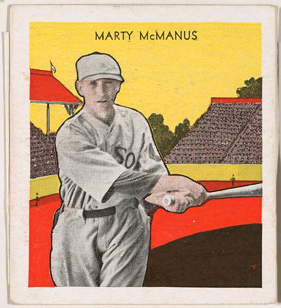 Marty McManus, from the Tattoo Orbit series (R305) issued by the Orbit Gum Company to promote Tattoo Gum, Issued by the Orbit Gum Company, a subsidiary of the William Wrigley Jr. Company, Commercial lithograph 