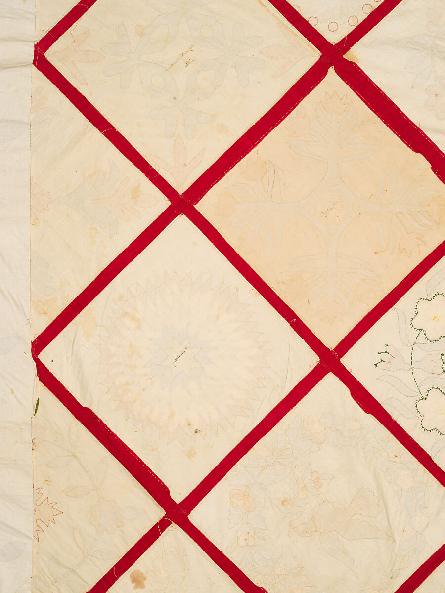 Baltimore Album Quilt Top, Various artists, Cotton, American