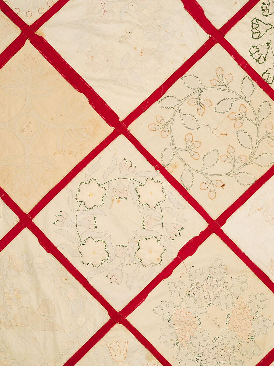 Baltimore Album Quilt Top, Various artists, Cotton, American