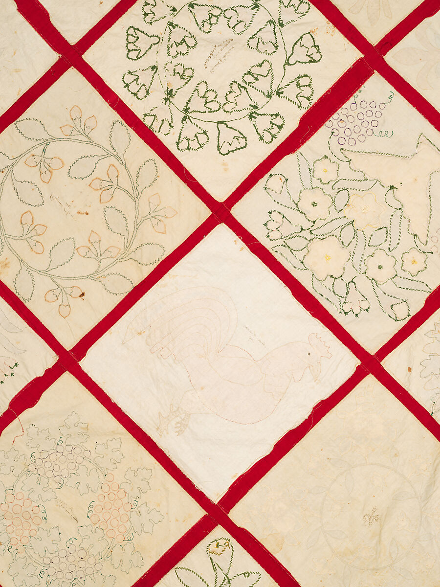 Baltimore Album Quilt Top, Various artists, Cotton, American