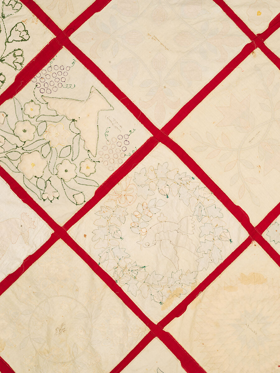 Baltimore Album Quilt Top, Various artists, Cotton, American