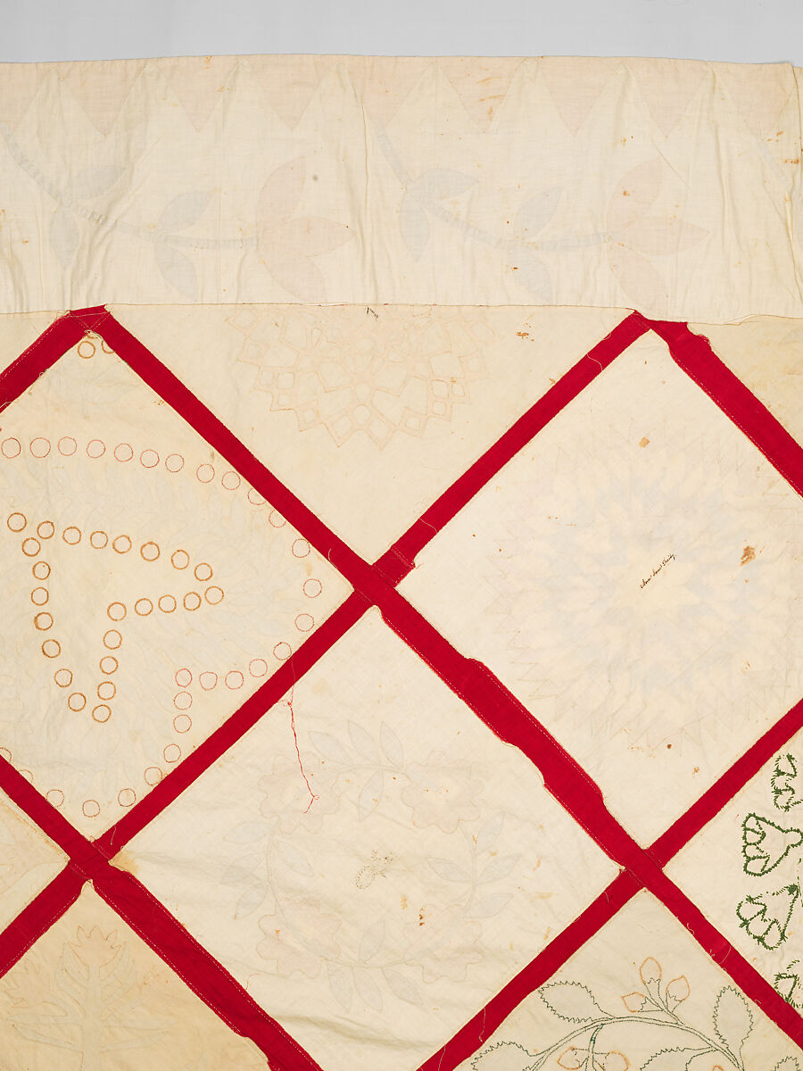 Baltimore Album Quilt Top, Various artists, Cotton, American