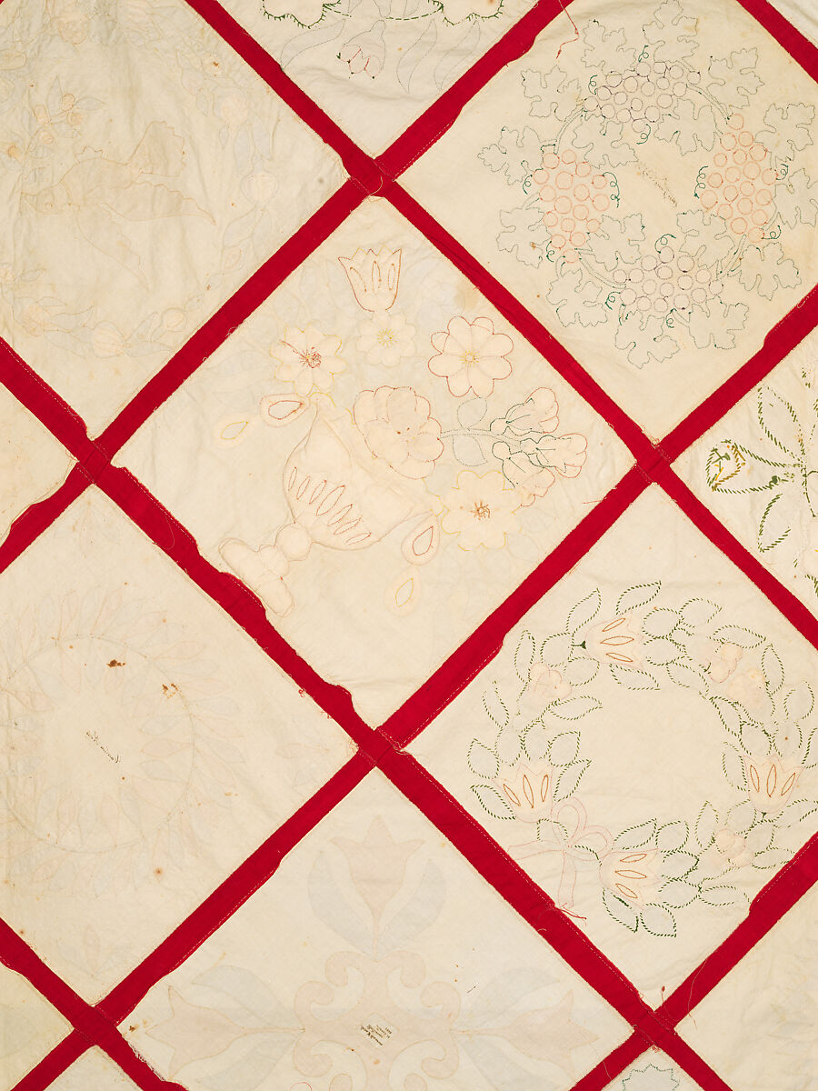 Baltimore Album Quilt Top, Various artists, Cotton, American