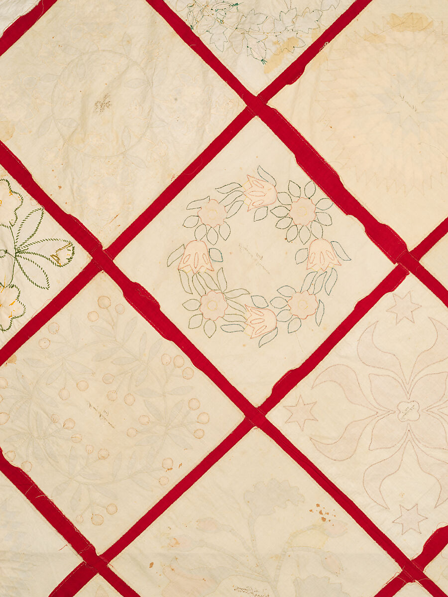 Baltimore Album Quilt Top, Various artists, Cotton, American