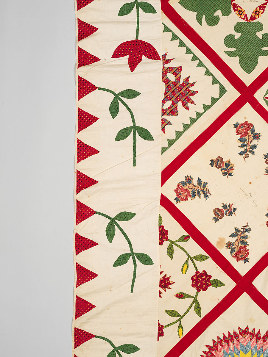 Baltimore Album Quilt Top, Various artists, Cotton, American