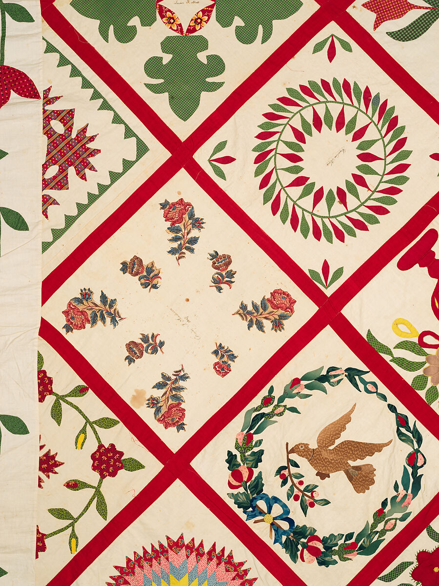 Baltimore Album Quilt Top, Various artists, Cotton, American