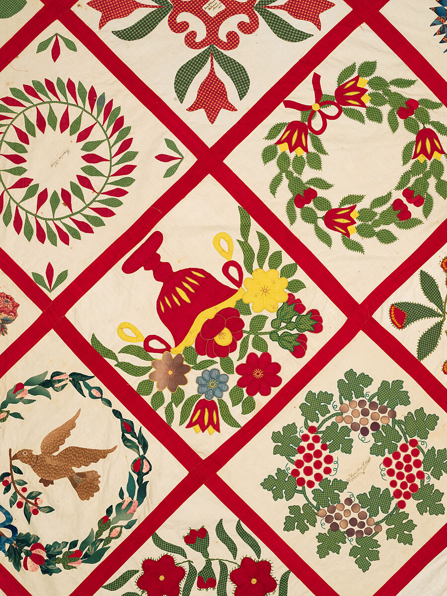 Baltimore Album Quilt Top, Various artists, Cotton, American