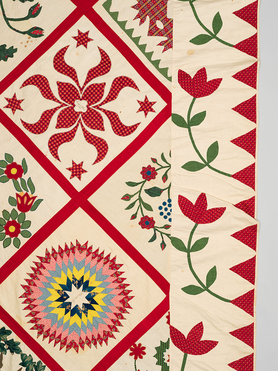 Baltimore Album Quilt Top, Various artists, Cotton, American