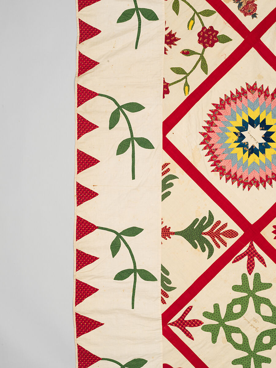 Baltimore Album Quilt Top, Various artists, Cotton, American