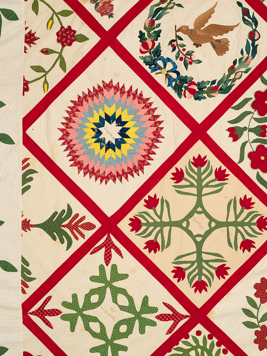 Baltimore Album Quilt Top, Various artists, Cotton, American