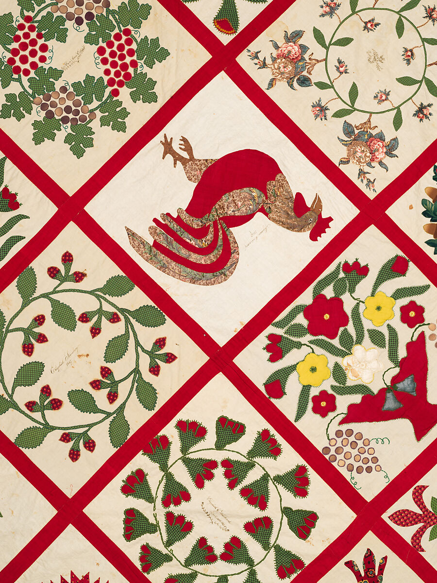 Baltimore Album Quilt Top, Various artists, Cotton, American