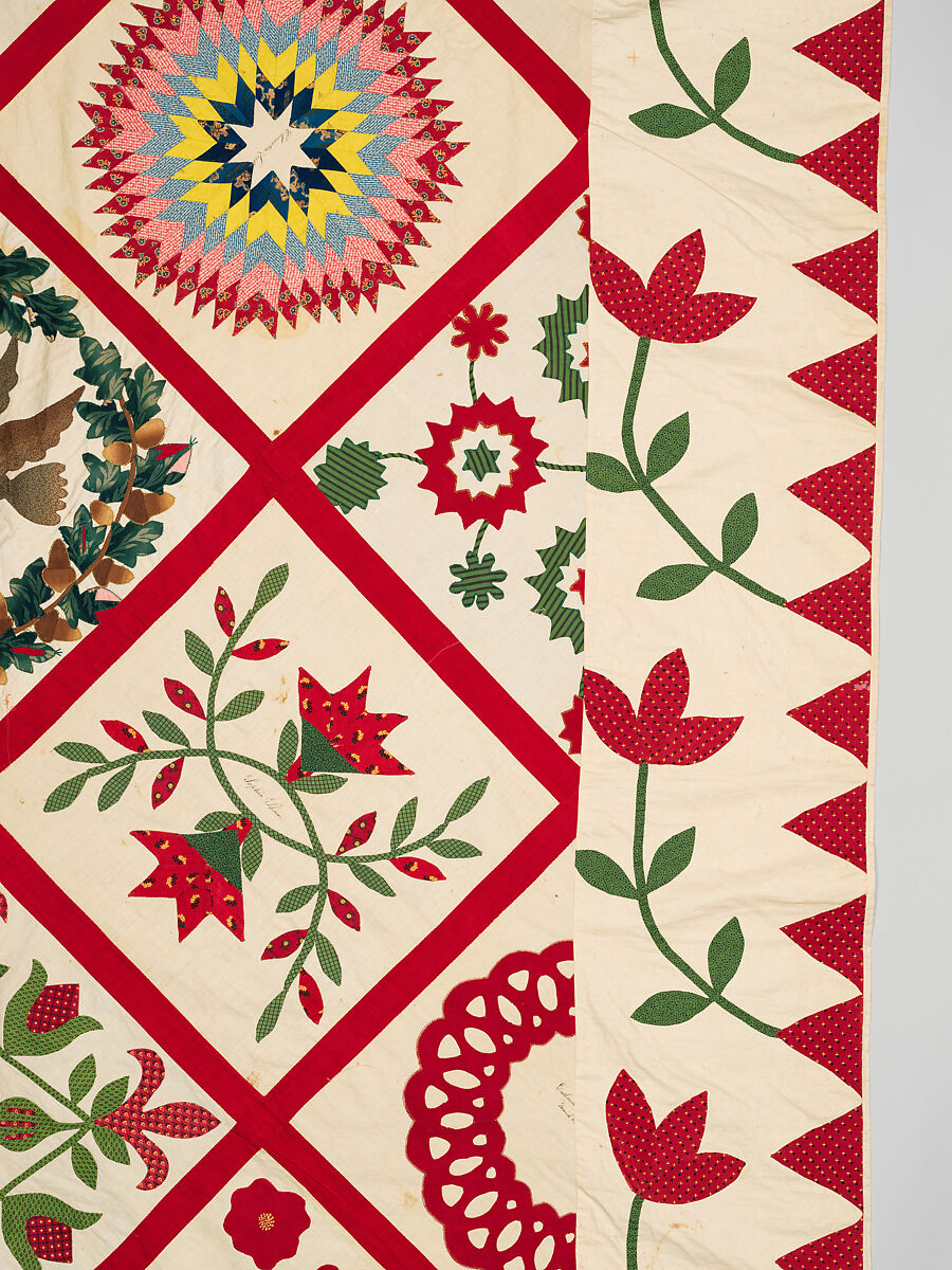 Baltimore Album Quilt Top, Various artists, Cotton, American