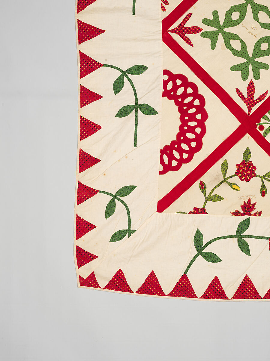 Baltimore Album Quilt Top, Various artists, Cotton, American