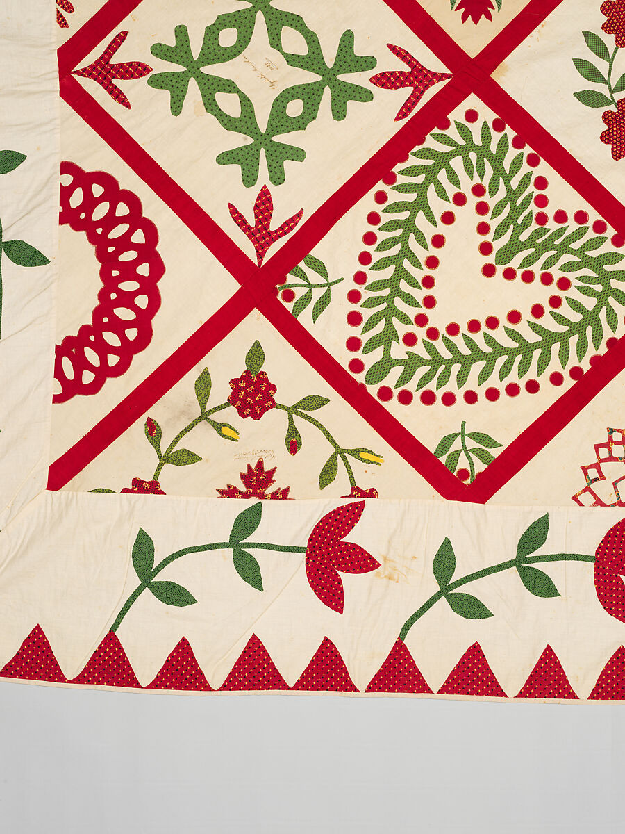 Baltimore Album Quilt Top, Various artists, Cotton, American