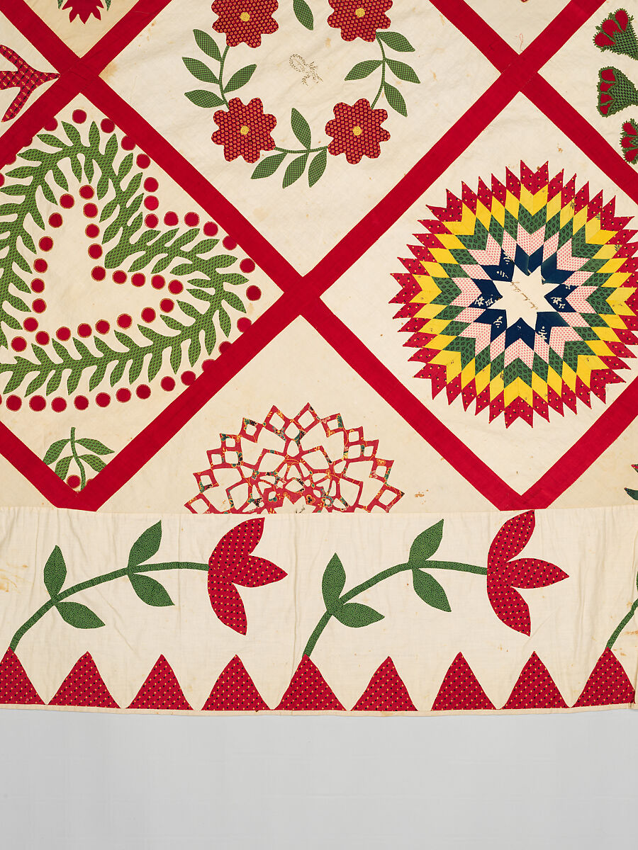 Baltimore Album Quilt Top, Various artists, Cotton, American