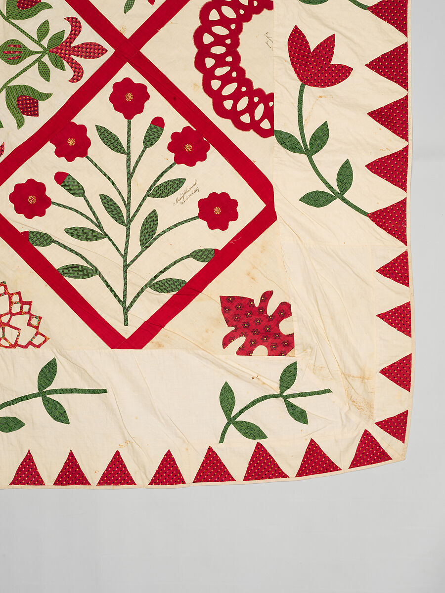 Baltimore Album Quilt Top, Various artists, Cotton, American