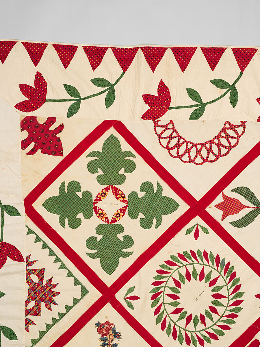 Baltimore Album Quilt Top, Various artists, Cotton, American