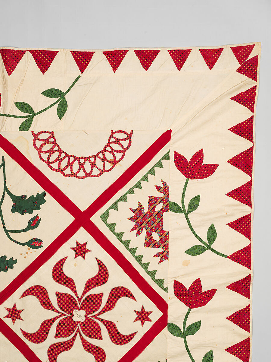 Baltimore Album Quilt Top, Various artists, Cotton, American