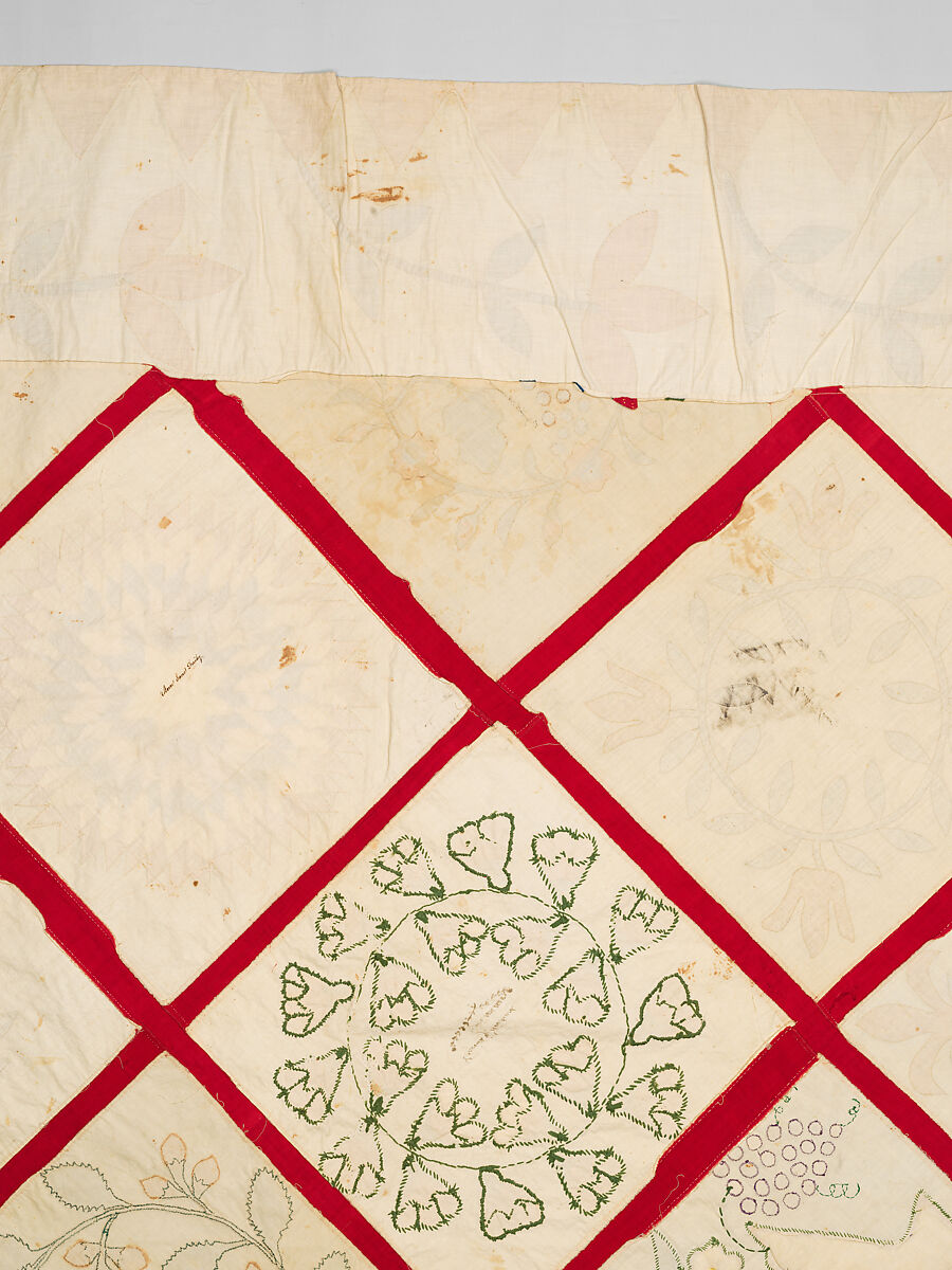 Baltimore Album Quilt Top, Various artists, Cotton, American