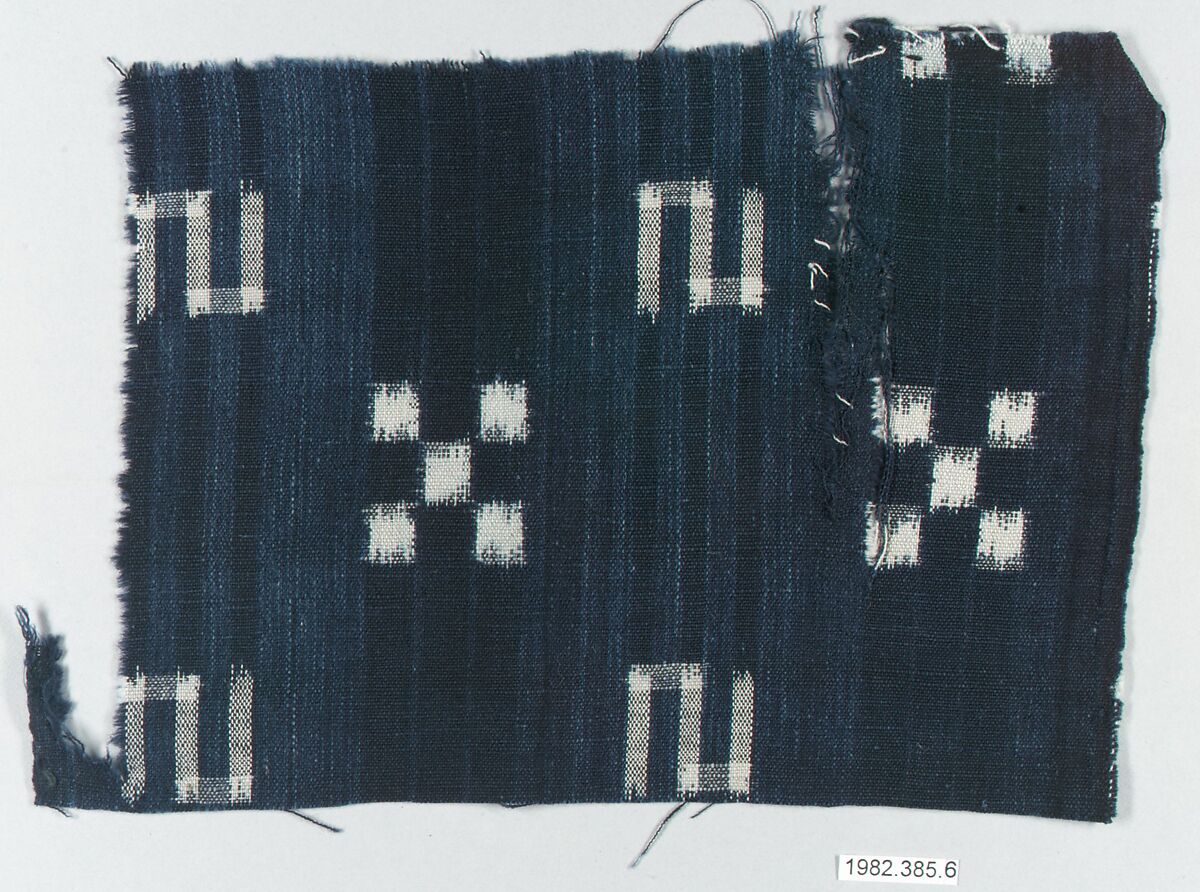 Piece, Indigo-dyed cotton, Japan 