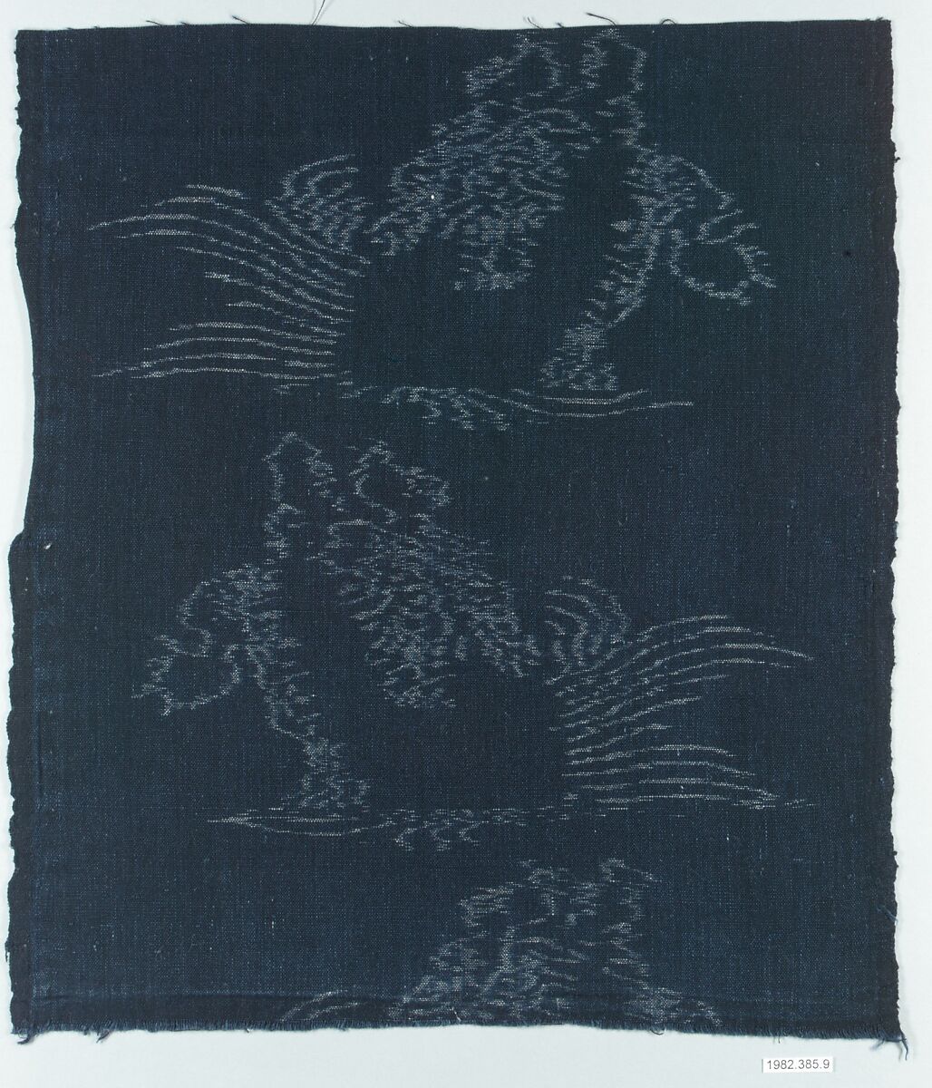 Piece, Indigo-dyed cotton, Japan 