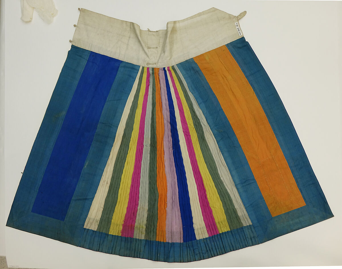 Skirt, Silk, metallic thread, China