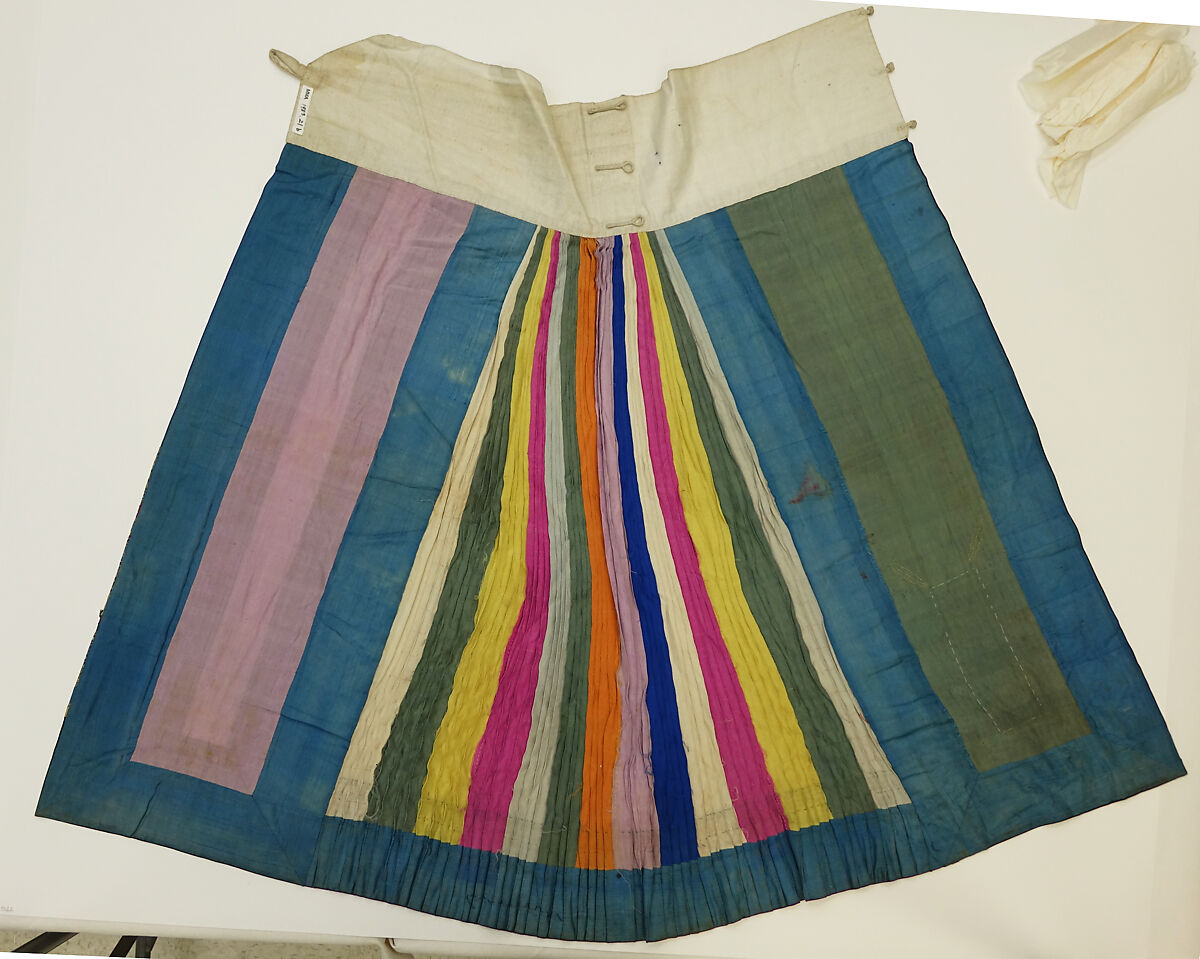 Skirt, Silk, metallic thread, China