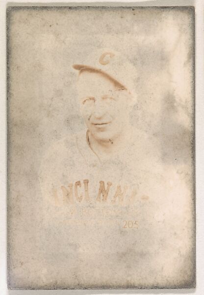 Card Number 205, Jim Bottomley,  from the Tattoo Orbit series (R308) issued by the Orbit Gum Company, Issued by Orbit Gum Company, a division of William Wrigley Jr. Company, Photolithograph 