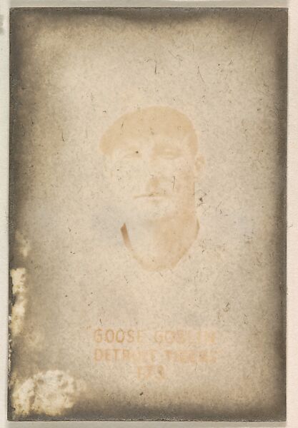 Card Number 173, Goose Goslin, Detroit Tigers, from the Tattoo Orbit series (R308) issued by the Orbit Gum Company, Issued by Orbit Gum Company, a division of William Wrigley Jr. Company, Photolithograph 