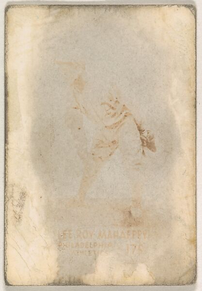 Card Number 175, Lee Roy Mahaffey, Philadelphia Athletics, from the Tattoo Orbit series (R308) issued by the Orbit Gum Company, Issued by Orbit Gum Company, a division of William Wrigley Jr. Company, Photolithograph 