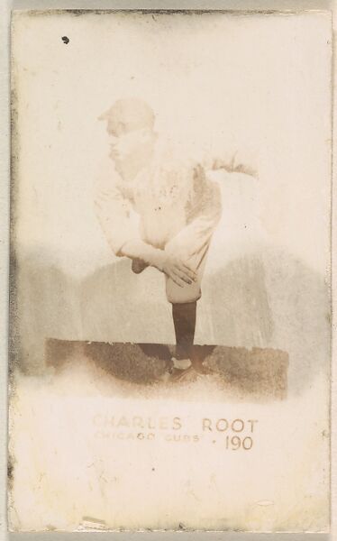 Card Number 190, Charles Root, Chicago Cubs, from the Tattoo Orbit series (R308) issued by the Orbit Gum Company, Issued by Orbit Gum Company, a division of William Wrigley Jr. Company, Photolithograph 