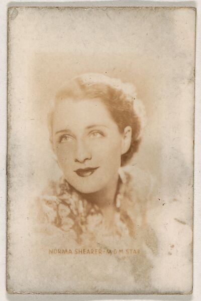 Norma Shearer, MGM Star, from the Tattoo Orbit series (R308) issued by the Orbit Gum Company, Issued by Orbit Gum Company, a division of William Wrigley Jr. Company, Photolithograph 